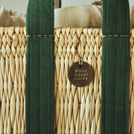 Standard tote basket BAG『S size』 with antique cloth pouch