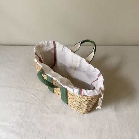 Standard tote basket BAG『S size』 with antique cloth pouch