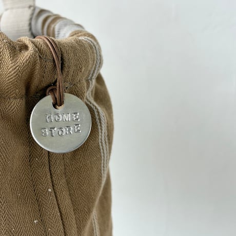 Vintage sheets cloth linen bucket bag
