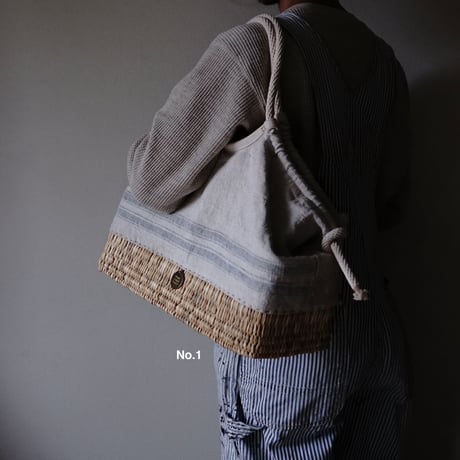 1900's vintage grain sack BAG/XL