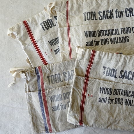 TOOL SACK APRON made of old kitchen cloth