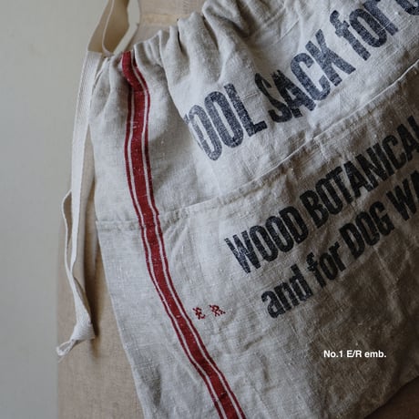 TOOL SACK APRON made of old kitchen cloth