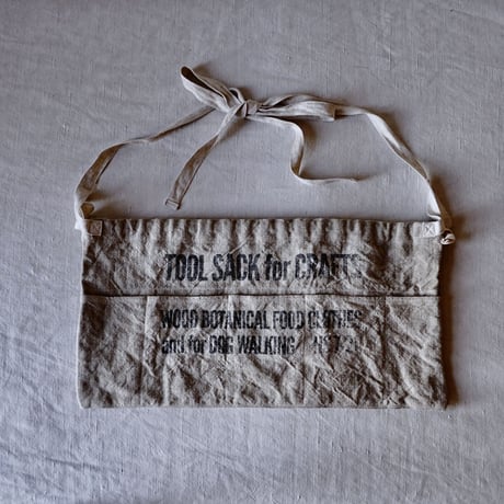 TOOL SACK APRON made of heavy linen canvas