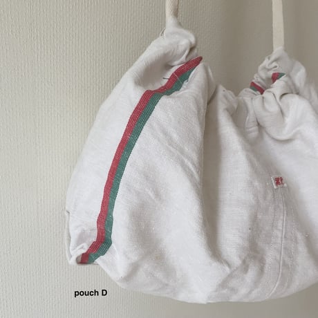 Standard tote basket BAG『S size』 with antique cloth pouch