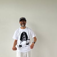 "PAINTS SPANIEL" Tee Shirts WHITE