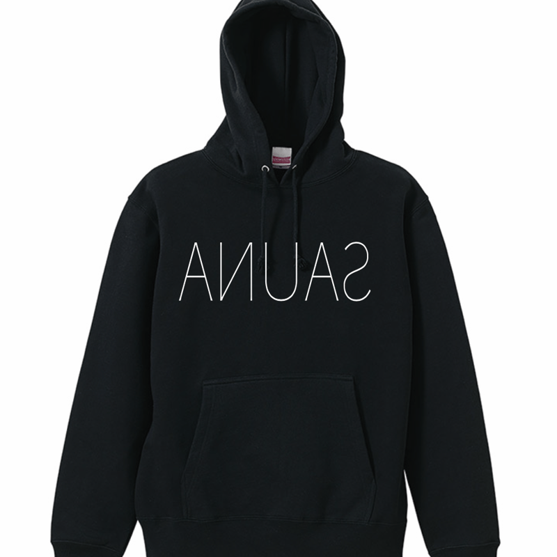 Sasimi 湿っぽい Souseizi 黒 フード付きパーカー 汚れあり 