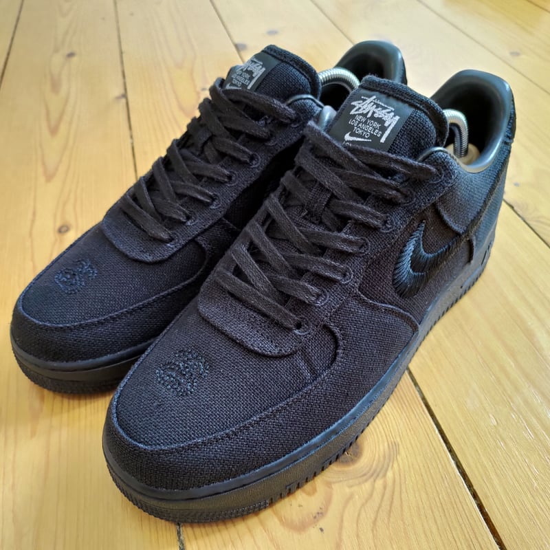 ☆ NIKE x STUSSY ☆ Air Force 1 Low ☆ Black ☆ | E