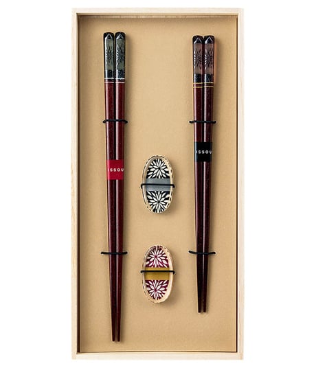 イシダ 箸 一双 なでしこ ペア 2P 38457 夫婦箸 CATEGORY めでた