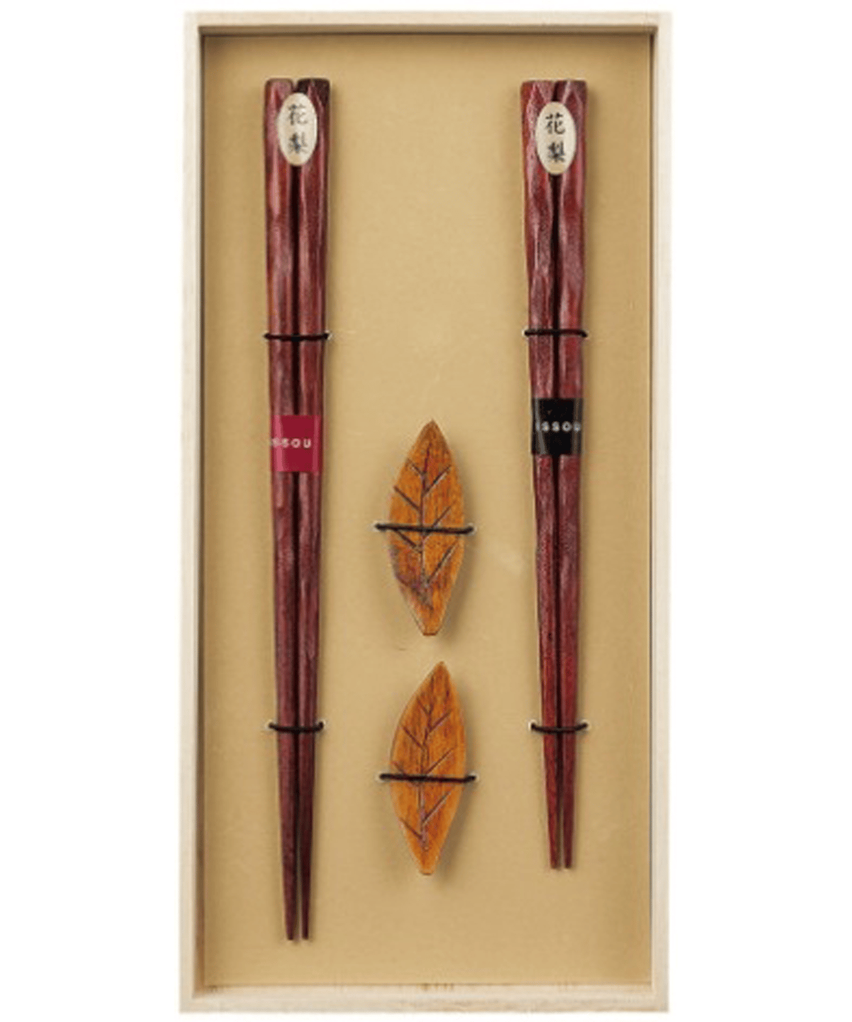 花梨彫刻「若竹」箸 - 工芸品