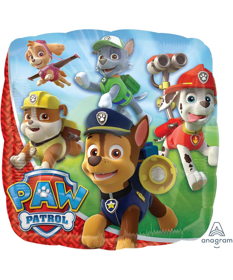 パウ・パトロール スクエア フラット風船 【クリックポスト