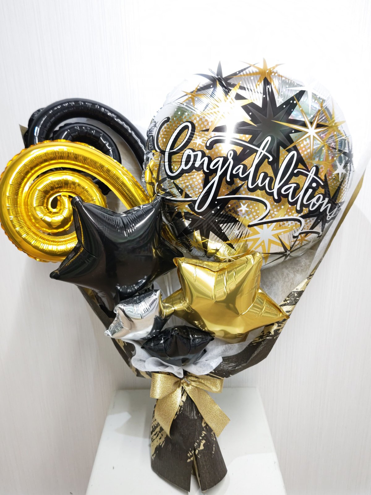 バルーンブーケ バルーン花束 バルーンブーケ グランノワール【お名前＆メッセージをお