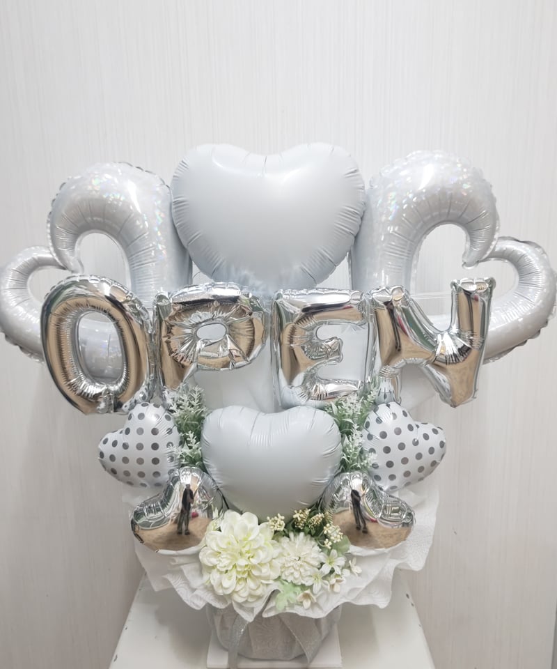 OPEN 開店・周年祝い ホワイトバルーンアレンジメント | cotti_ STORE