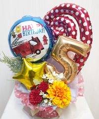 HAPPYBIRTHDAY　ナンバー５　バルーンアレンジメント