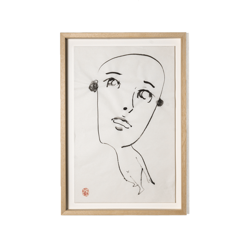 しりあがり寿 × 浜田和紙 / 水墨画 (S) II | OKYAKU ONLINE STORE