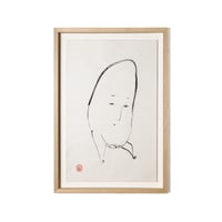 ⑦和紙にオスカル14歳水墨画 しりあがり寿 × 浜田和紙 / 水墨画 (S) II | OKYAKU ONLINE STORE