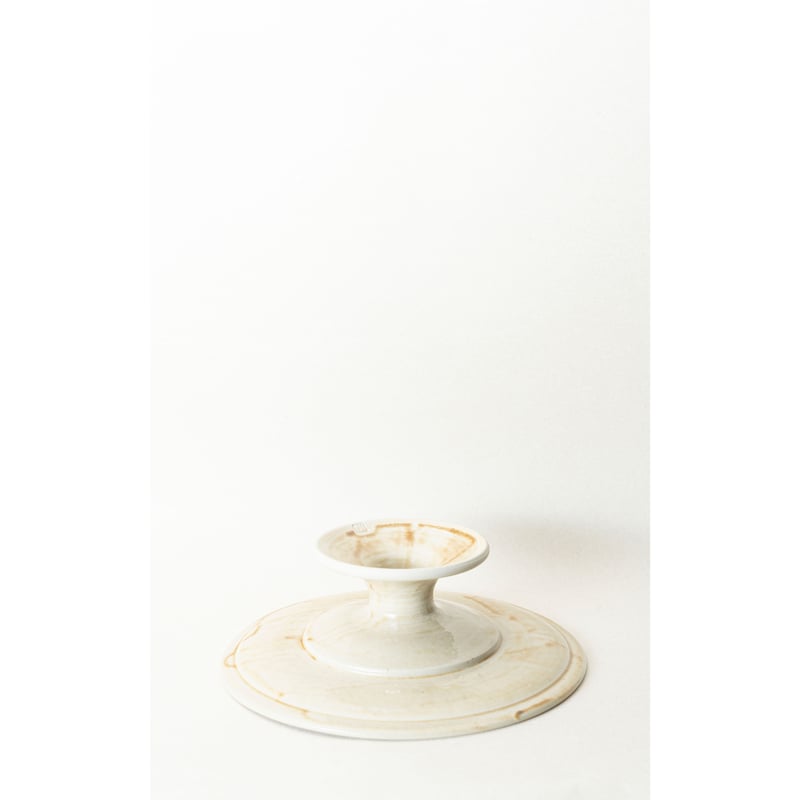 伊藤環 / 白泥灰釉7寸ケーキコンポート | OKYAKU ONLINE STORE