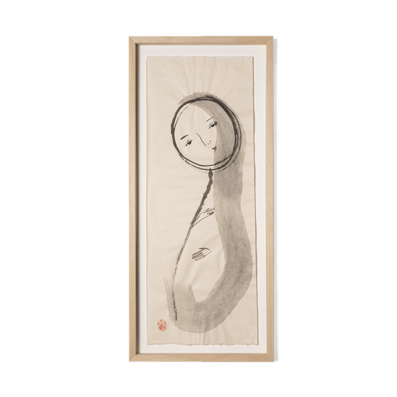 水墨画 墨で春2024｜KaoRu IsjDha