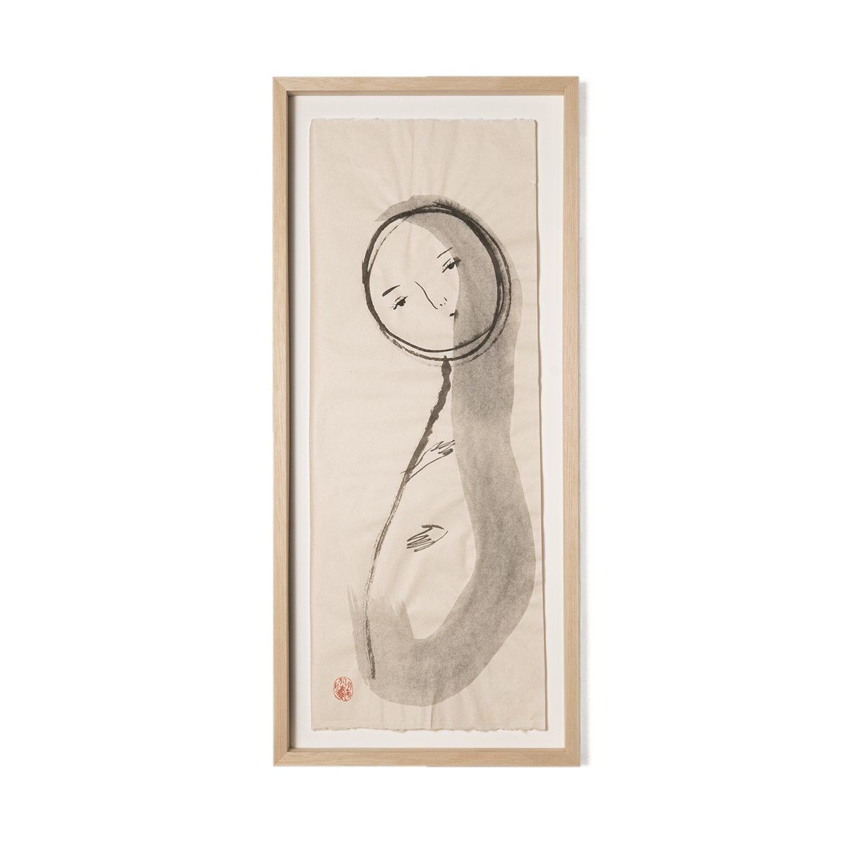 ⑦和紙にオスカル14歳水墨画 しりあがり寿 × 浜田和紙 / 水墨画 (N) Ⅱ | OKYAKU ONLINE STORE