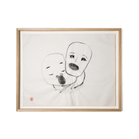 ⑦和紙にオスカル14歳水墨画 ⑦和紙にオスカル14歳水墨画 ⑦和紙にオスカル14歳水墨画 絵画