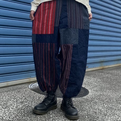 ka-sha TROY PANTS パッチワークパンツ