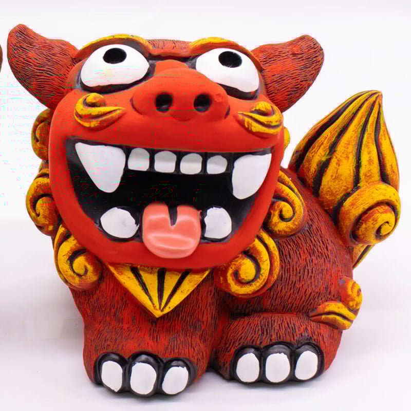 福ふくシーサー（特大） コロナ ギフト 沖縄 お土産 魔除け | 美らさん