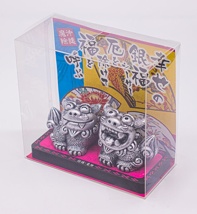 沖縄復帰　シーサー　銀メダル　SILVER　1000　純銀 沖縄復帰 シーサー 銀メダル SILVER 1000 純銀