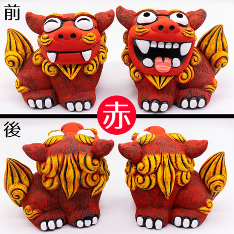 福ふくシーサー（特大）　コロナ　ギフト 沖縄 お土産 魔除け