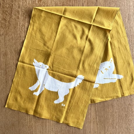 ちえちひろ／犬のてぬぐい