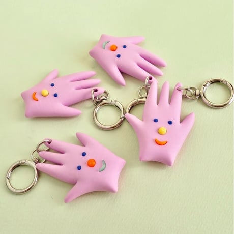 BOM(Ai Nishimoto)／3Dキーチェーン「Hand」purple
