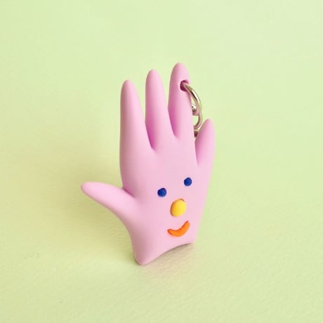 BOM(Ai Nishimoto)／3Dキーチェーン「Hand」purple