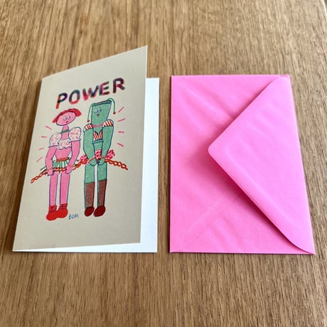 BOM(ai nishimoto)／グリーティングカード「Power Girls」