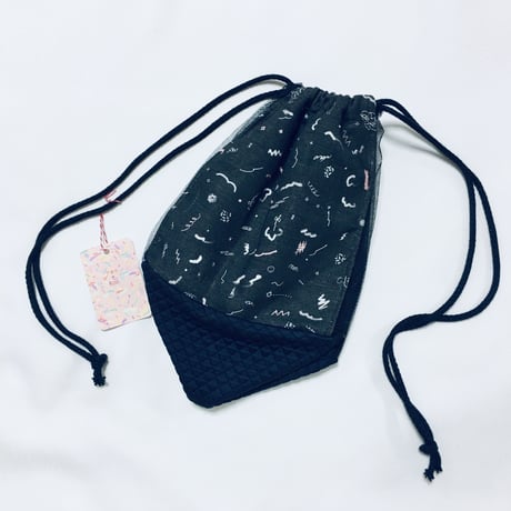 AKIRA × BOM／Triangle Pouch Bag   black