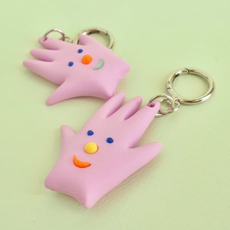 BOM(Ai Nishimoto)／3Dキーチェーン「Hand」purple