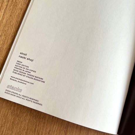東海林 巨樹 (Naoki Shoji)／ZINE 「stroll」