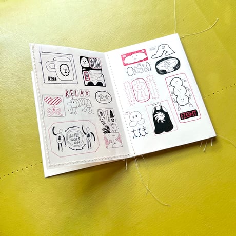 チャチャマンボ／ZINE「drawing sticker 2023」