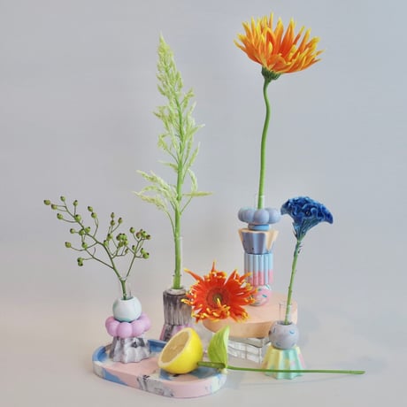 BOM(ai nishimoto)／Mini Block Vase (3パーツ)