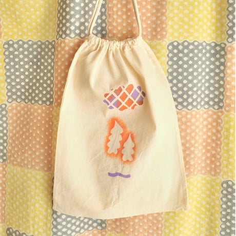 BOM(ai nishimoto)／ハンドプリント巾着