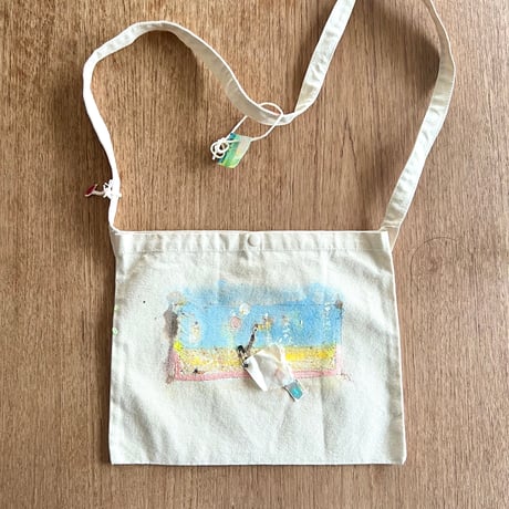 はまぐちさくらこ／Painting Bag「go out」