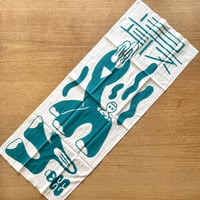 最後の手段／手ぬぐい「恐竜温泉」