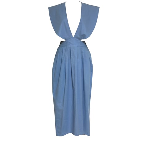 QFD／round collared dress