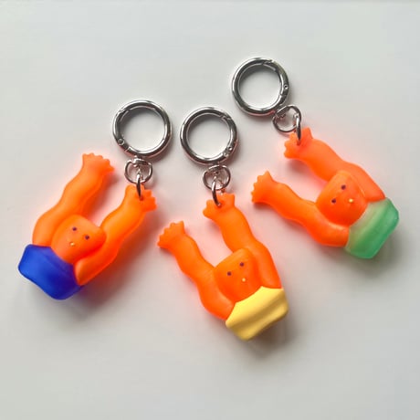 BOM(Ai Nishimoto)／3Dキーチェーン「Wave」 orange