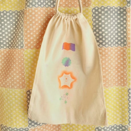 BOM(ai nishimoto)／ハンドプリント巾着