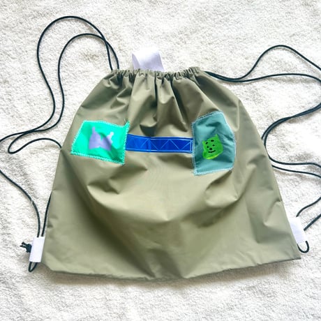 サバシスター　ワッペンナップサック　青緑色 ナップサック | STORES