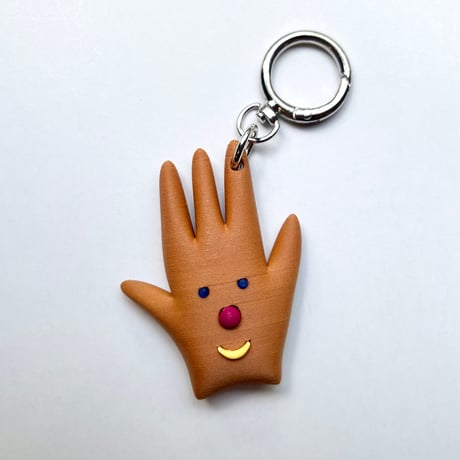 BOM(Ai Nishimoto)／3Dキーチェーン「Hand」brown