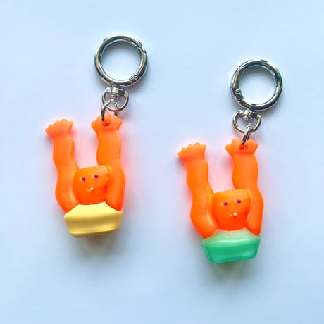BOM(Ai Nishimoto)／3Dキーチェーン「Wave」 orange