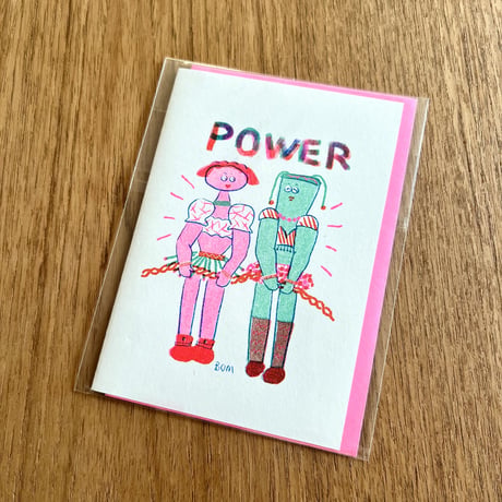 BOM(ai nishimoto)／グリーティングカード「Power Girls」