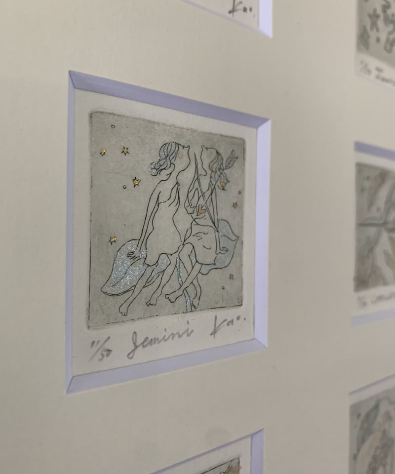 12星座 組み銅版画 | Kaori Hirao