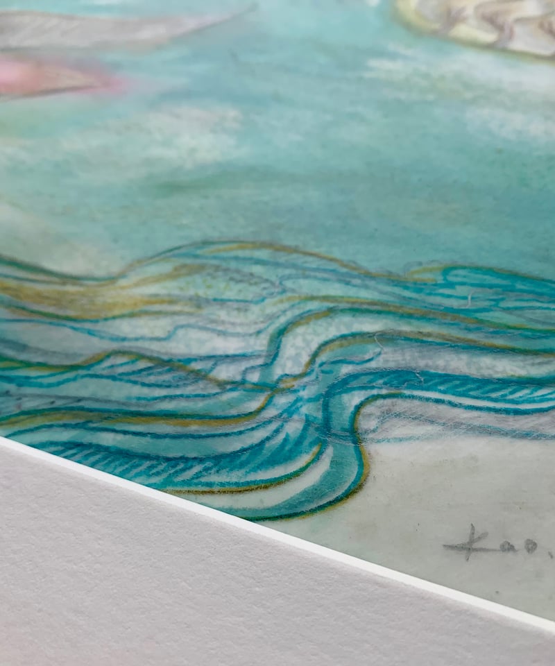 一碧湖の赤牛 A red crow is in IPPEKIKO | Kaori Hirao