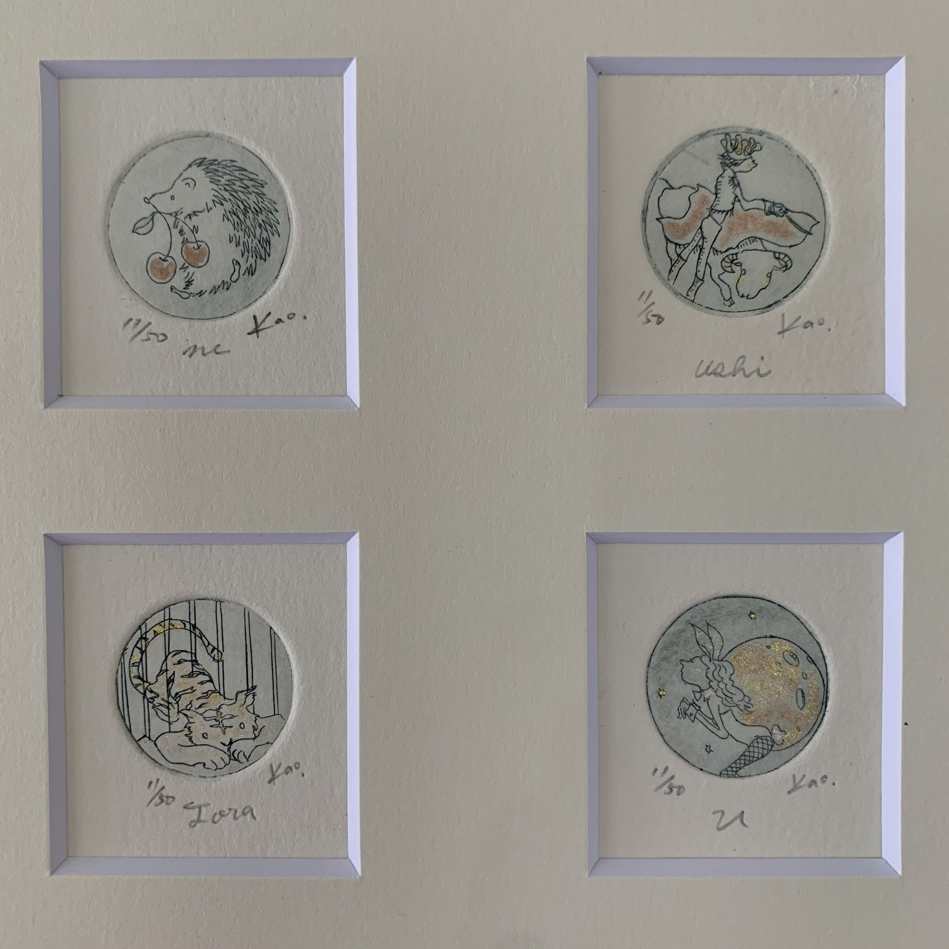12干支 組み銅版画 | Kaori Hirao