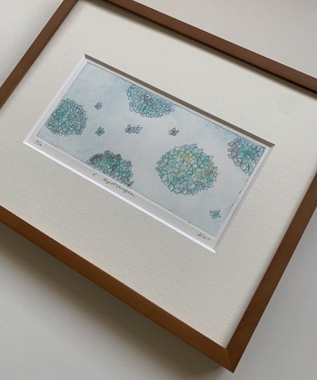 6.Hydrangea　エッチングエディショ3/50 (a flower language  of you…..)
